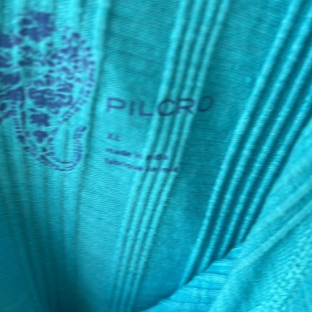 Anthropology V-Neck Turquoise Women Top - Picture 4 of 4